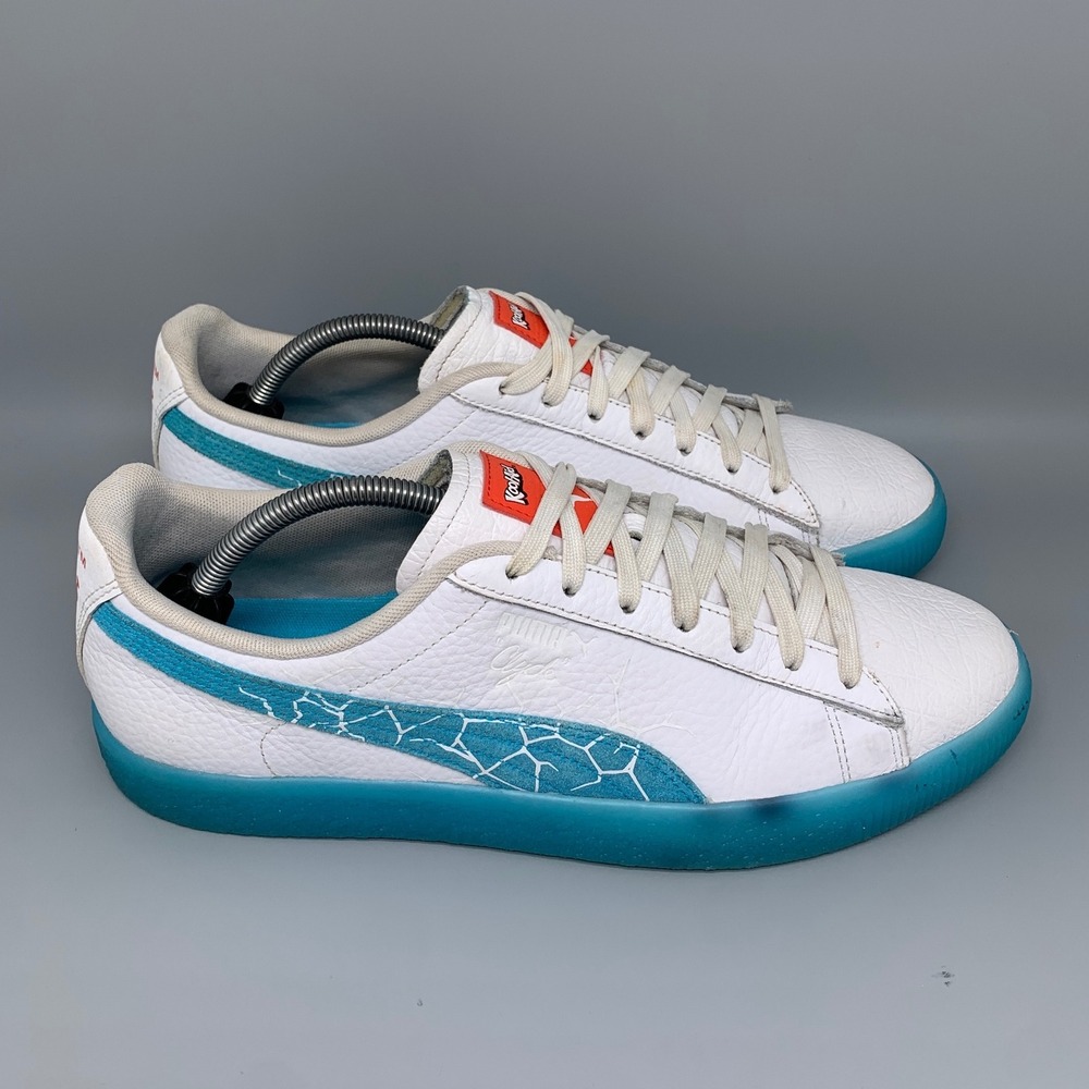 Puma Clyde Kool-Aid Brick Walls Blue Atoll Running Shoes 385283-01 Men's Sz 11